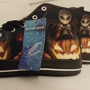 Custom Nightmare Before Christmas high tops.